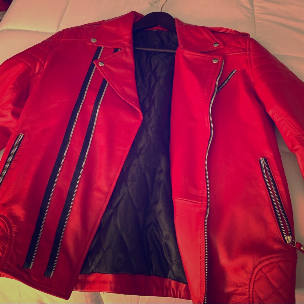 large leather jacket brand new never worn